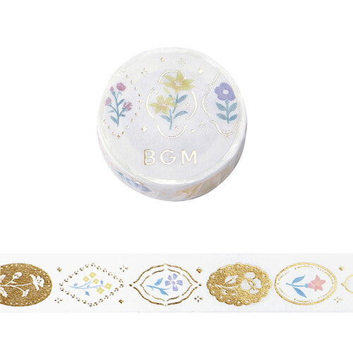 BGM Washi Tape - Kusabana Techo - Flower Brooch