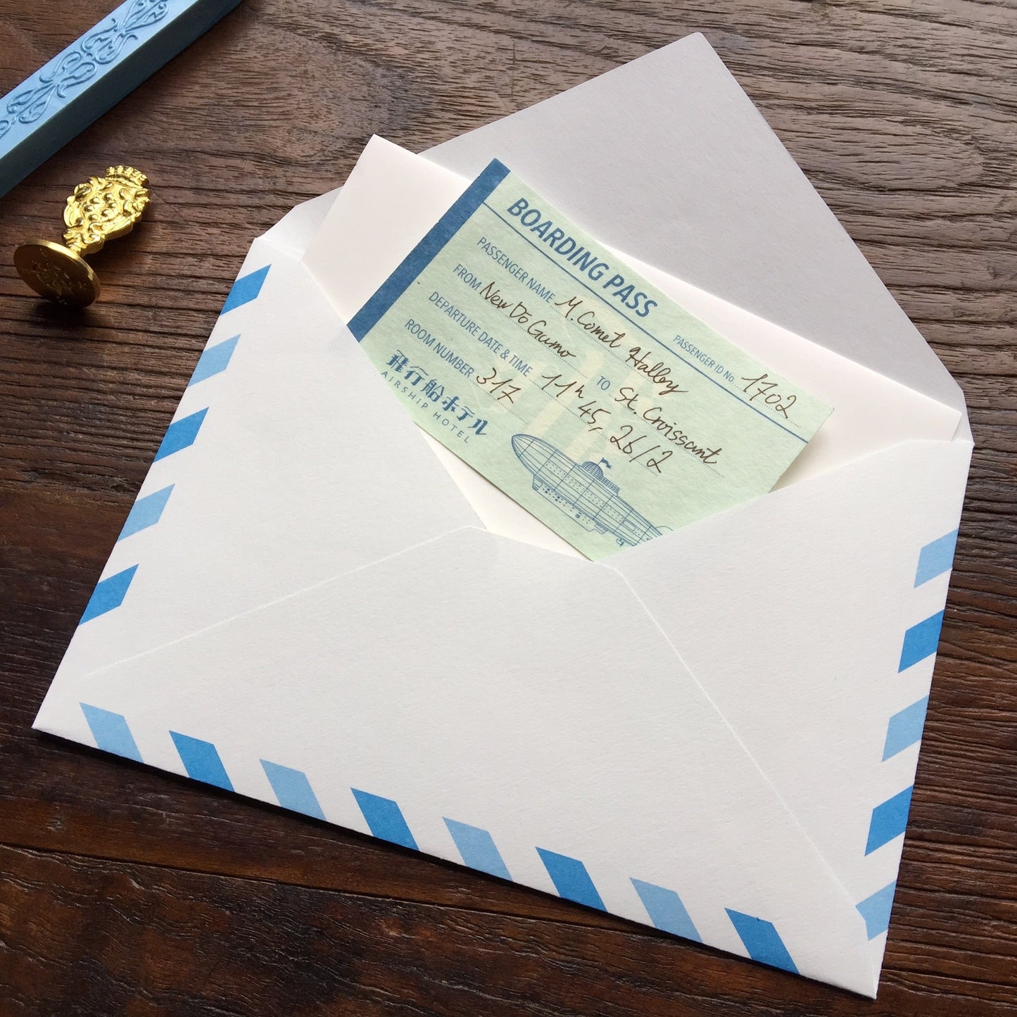 LIFE - Kyupodo - Airship Hotel Letter Pad
