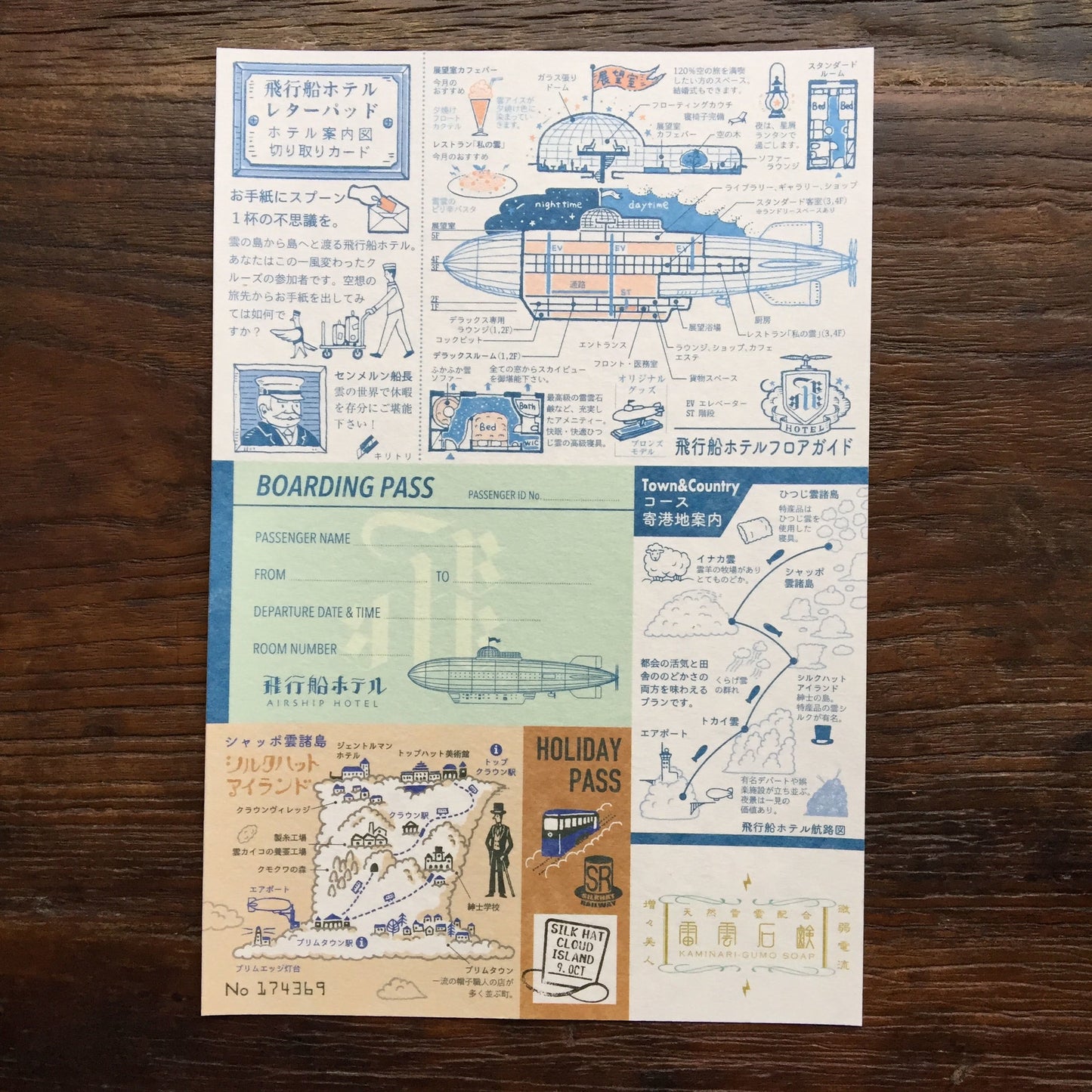 LIFE - Kyupodo - Airship Hotel Letter Pad