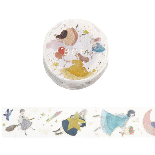 BGM Washi Tape - Life - Flying Girl