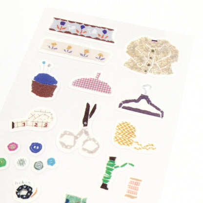 Kamiiso Co. - Sticker Sheet - Miki Tamura - Sewing