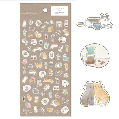 Mind Wave Quiet Life Mini Stickers - Cat