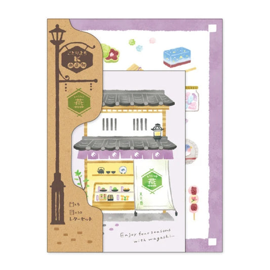 Kotorimachi Shogenai Letter Set - Japanese Confectionery Store