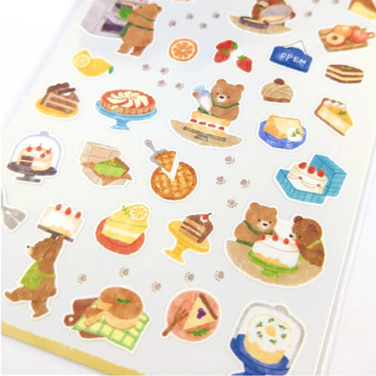 Mind Wave Little Kitchen Stickers - Cake Shop (Bears)