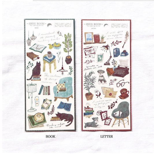 Mind Wave Snug Room Stickers - Books