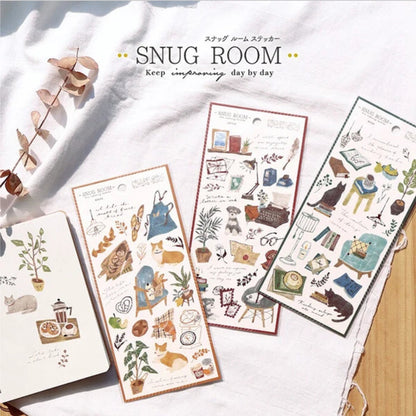 Mind Wave Snug Room Stickers - Coffee