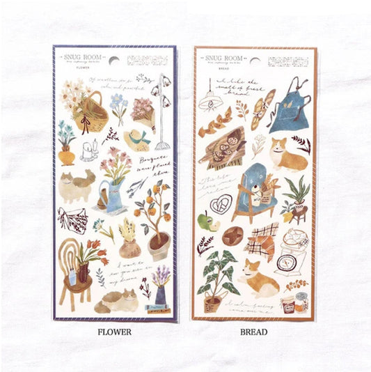 Mind Wave Snug Room Stickers - Bread