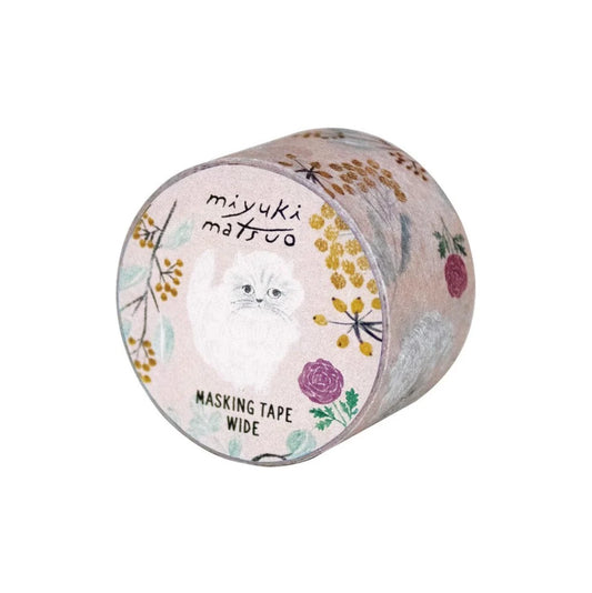 Miyuki Matsuo - Washi Tape - Minette (White Cat)