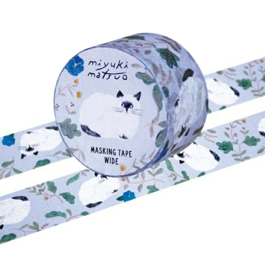 Miyuki Matsuo - Washi Tape - Repos (Bicolor Cat)