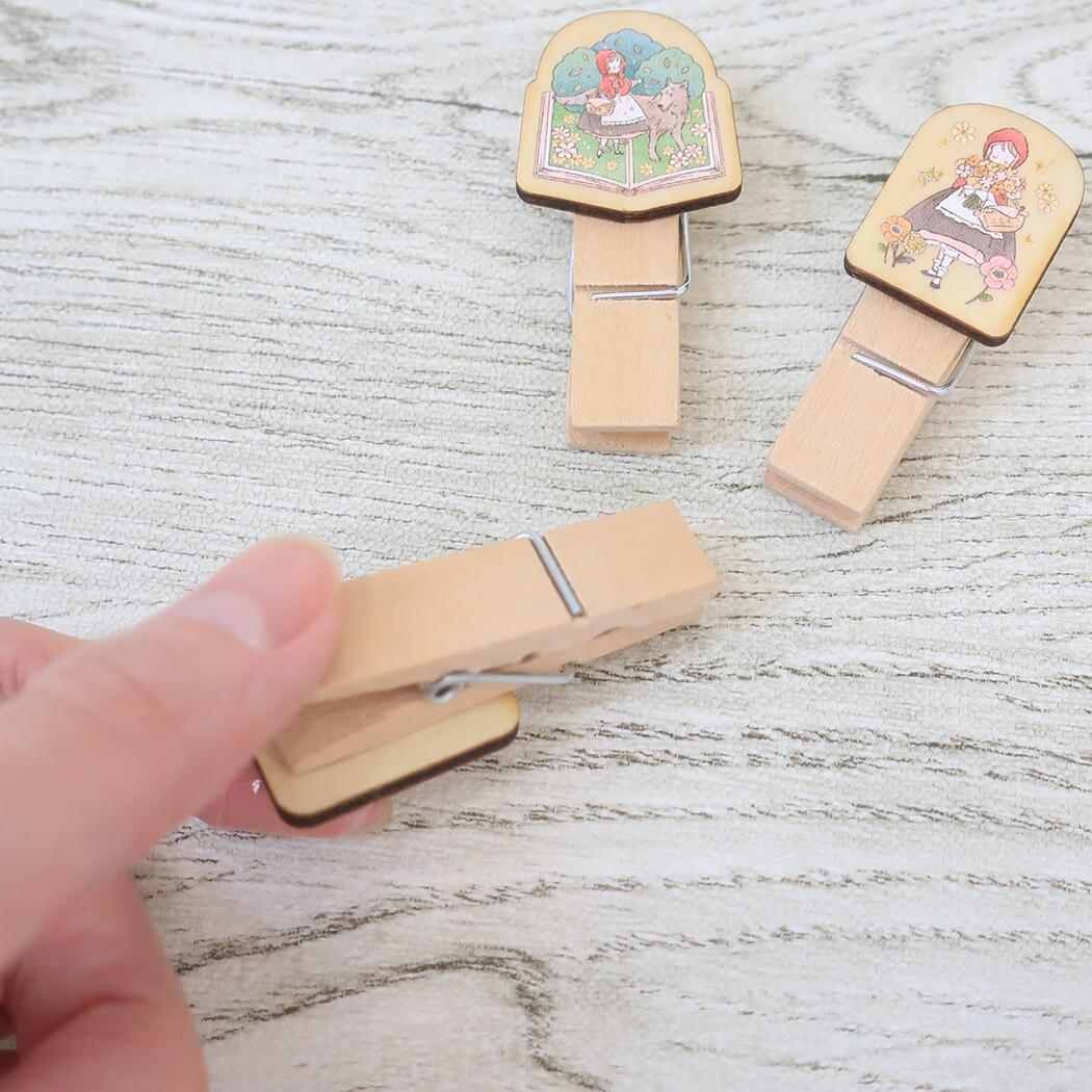 Kamio - Monogatari - Wooden Clips - Little Red Riding Hood