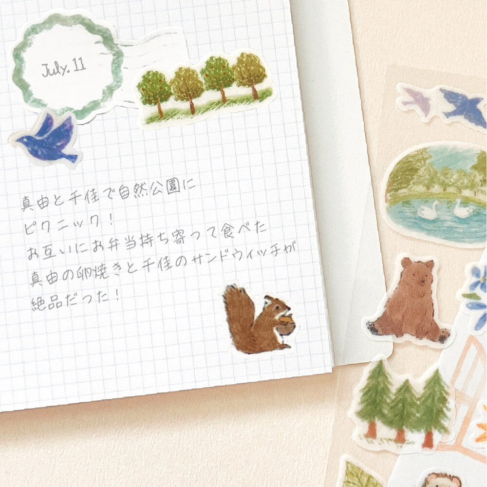 NB Co. Ltd. - Deco Time Layering Stickers - Forest Animals
