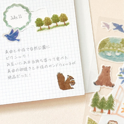 NB Co. Ltd. - Deco Time Layering Stickers - Forest Animals