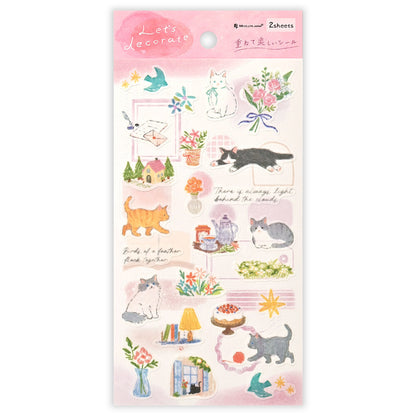 NB Co. Ltd. - Deco Time Layering Stickers - Cat