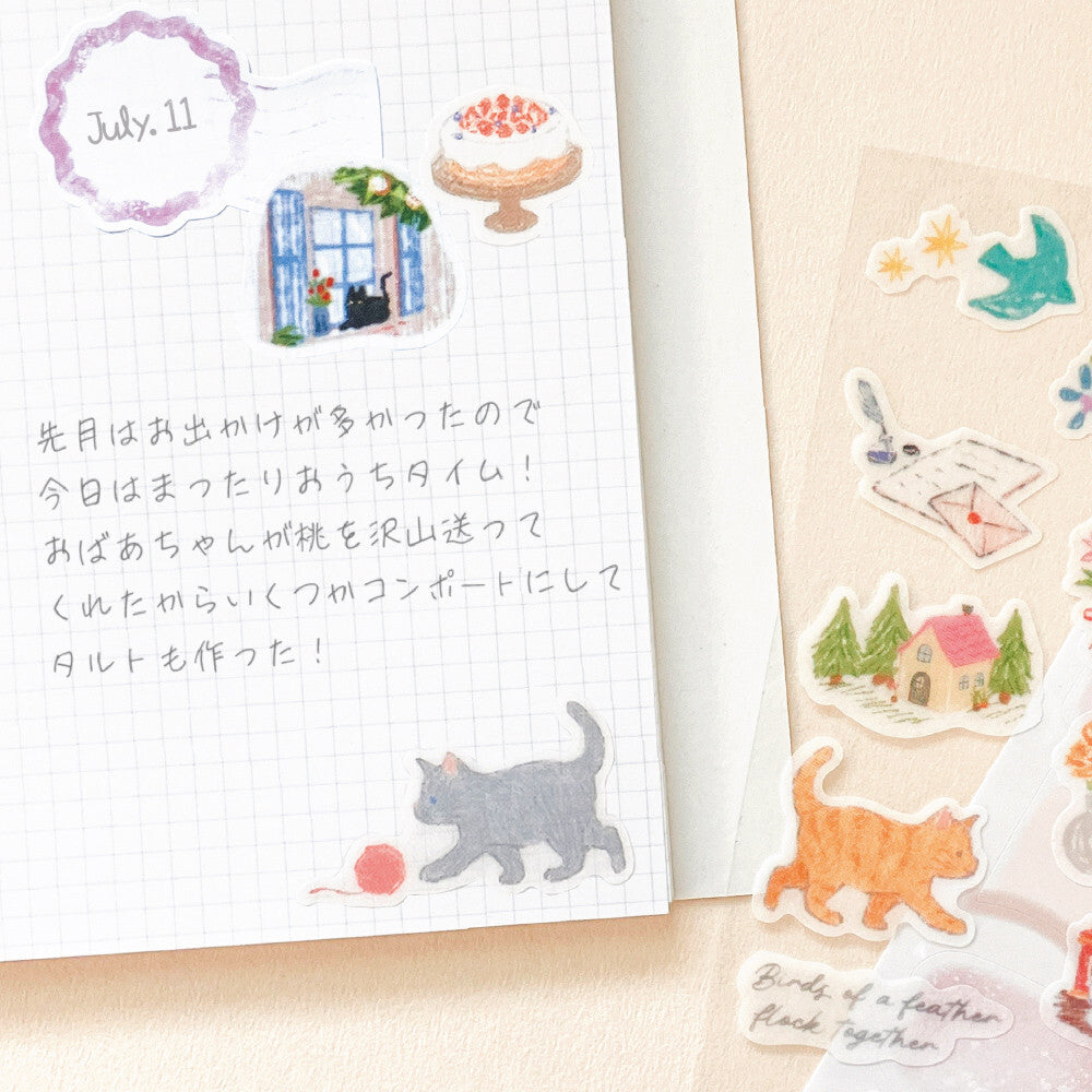 NB Co. Ltd. - Deco Time Layering Stickers - Cat