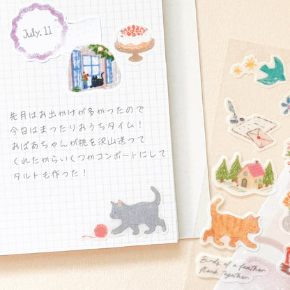 NB Co. Ltd. - Deco Time Layering Stickers - Cat