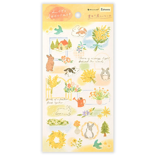 NB Co. Ltd. - Deco Time Layering Stickers - Rabbit