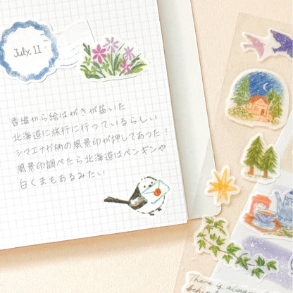 NB Co. Ltd. - Deco Time Layering Stickers - Shima Eniga
