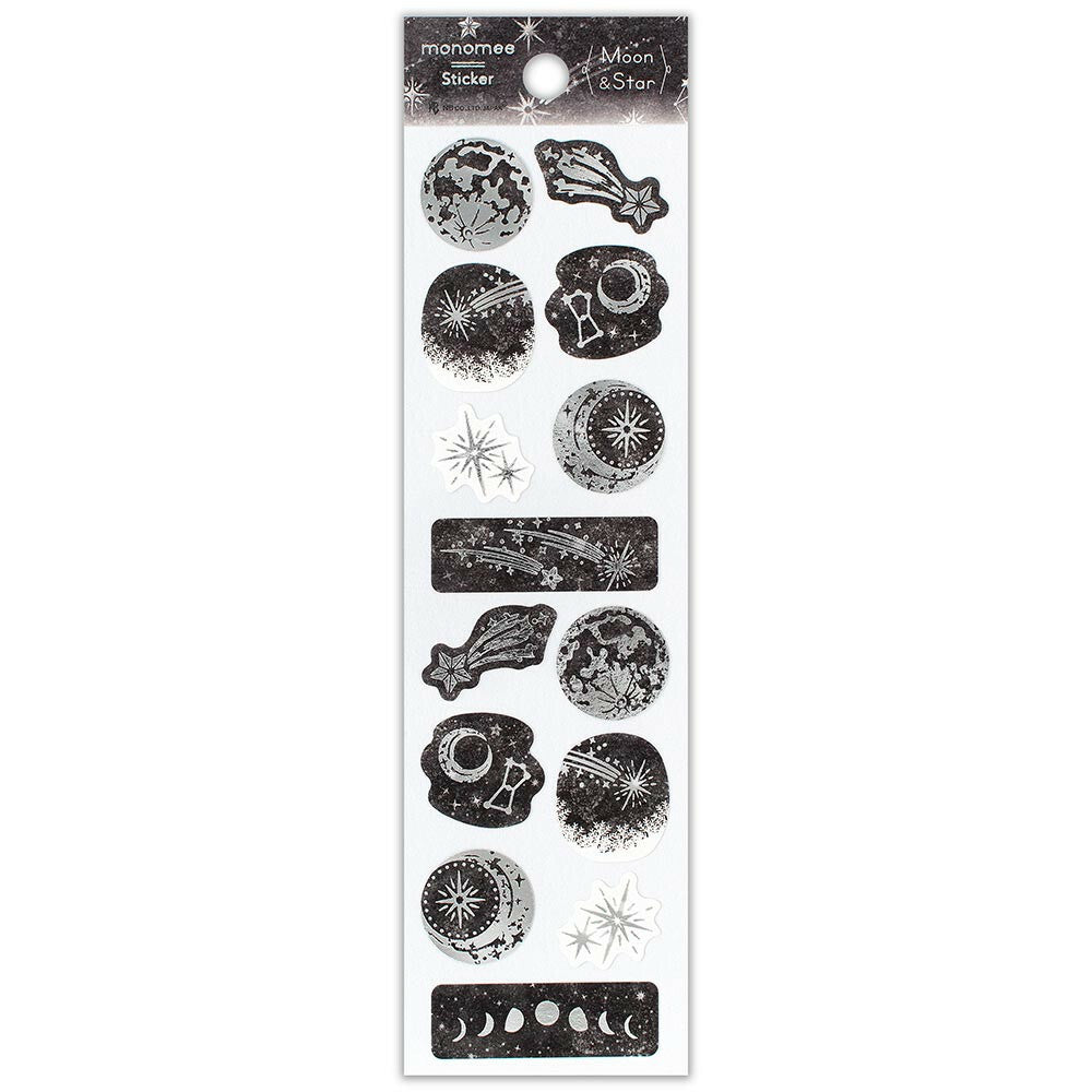NB Co. Ltd. - Foil Monomee Stickers - Moon and Star