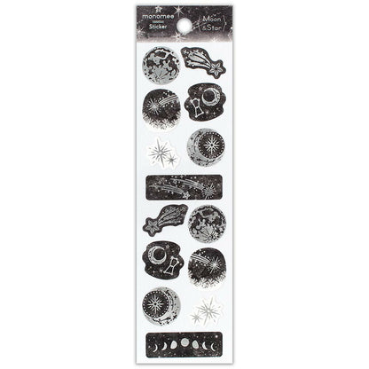 NB Co. Ltd. - Foil Monomee Stickers - Moon and Star