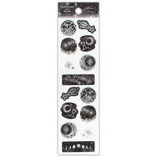 NB Co. Ltd. - Foil Monomee Stickers - Moon and Star