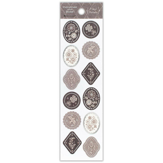 NB Co. Ltd. - Foil Monomee Stickers - Floral Pattern
