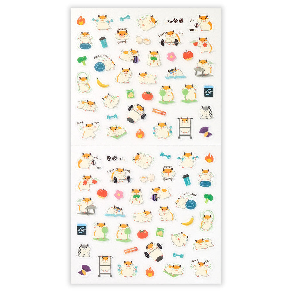 NB Co. Ltd. - Planner Stickers - Exercise - Hamster