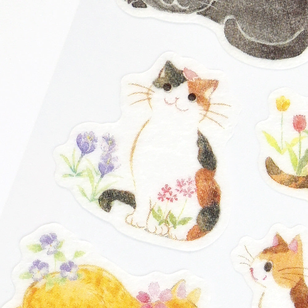 NB Co. Ltd. - Sticker Sheet - Napping in Spring (Sakura and Cats)