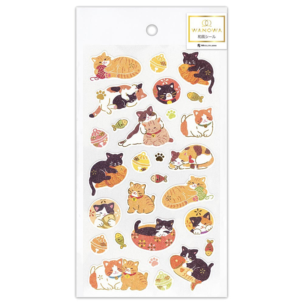 NB Co. Ltd. - Wanowa Stickers - Japanese Cats