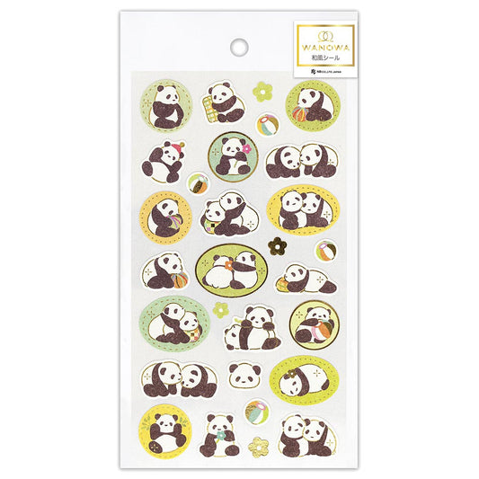NB Co. Ltd. - Wanowa Stickers - Gold Foil Panda