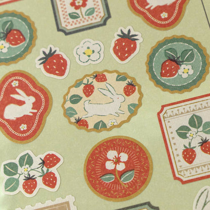 NB Co. Ltd. - Wanowa Stickers - Strawberry Rabbit