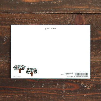 Cozyca - Foil-Stamped Postcard - Necktie - Apple Orchard
