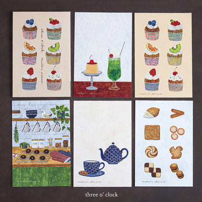 Cozyca - Postcard Book - Midori Asano - Three O'Clock