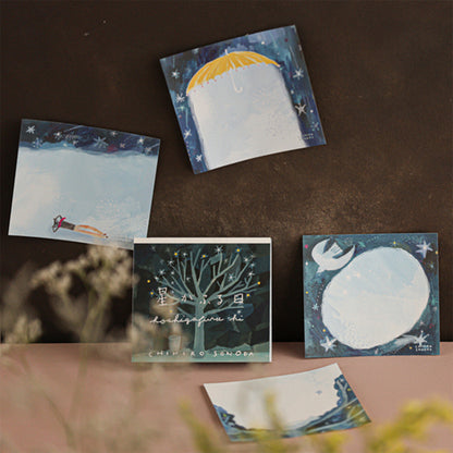 Cozyca - Block Memo Pad - Chihiro Sonoda - The Day the Stars Fall