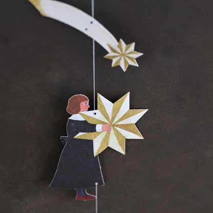 Cozyca - Art Mobile Greeting Card - Nishi Shuku - Shooting Star