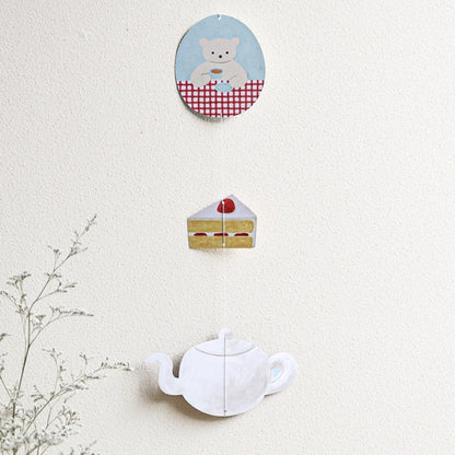 Cozyca - Art Mobile Greeting Card - Mariko Fukawa - Let's Have Tea