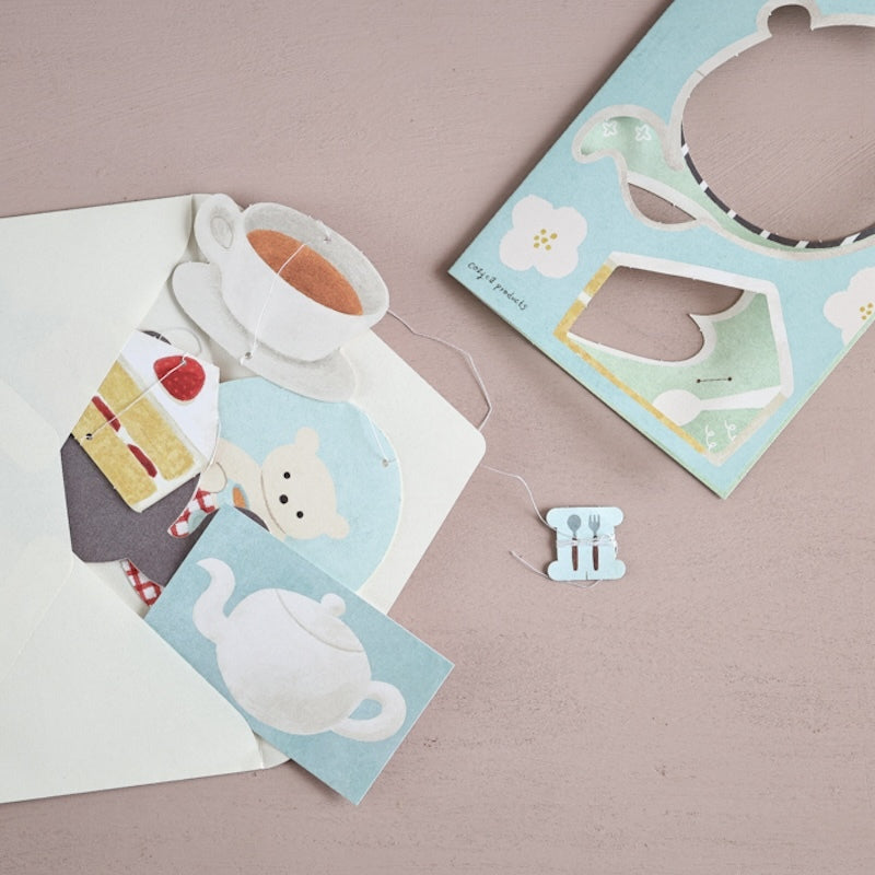 Cozyca - Art Mobile Greeting Card - Mariko Fukawa - Let's Have Tea