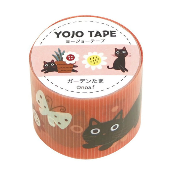 Noa.family - Yojo Tape - Black Cat and Garden – Ink & Starstuff