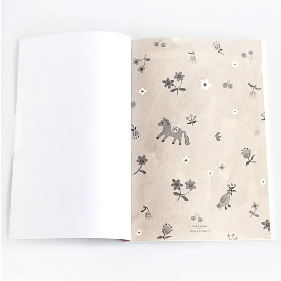 Cozyca Please have a Flower Notebook - A5 5mm Grid