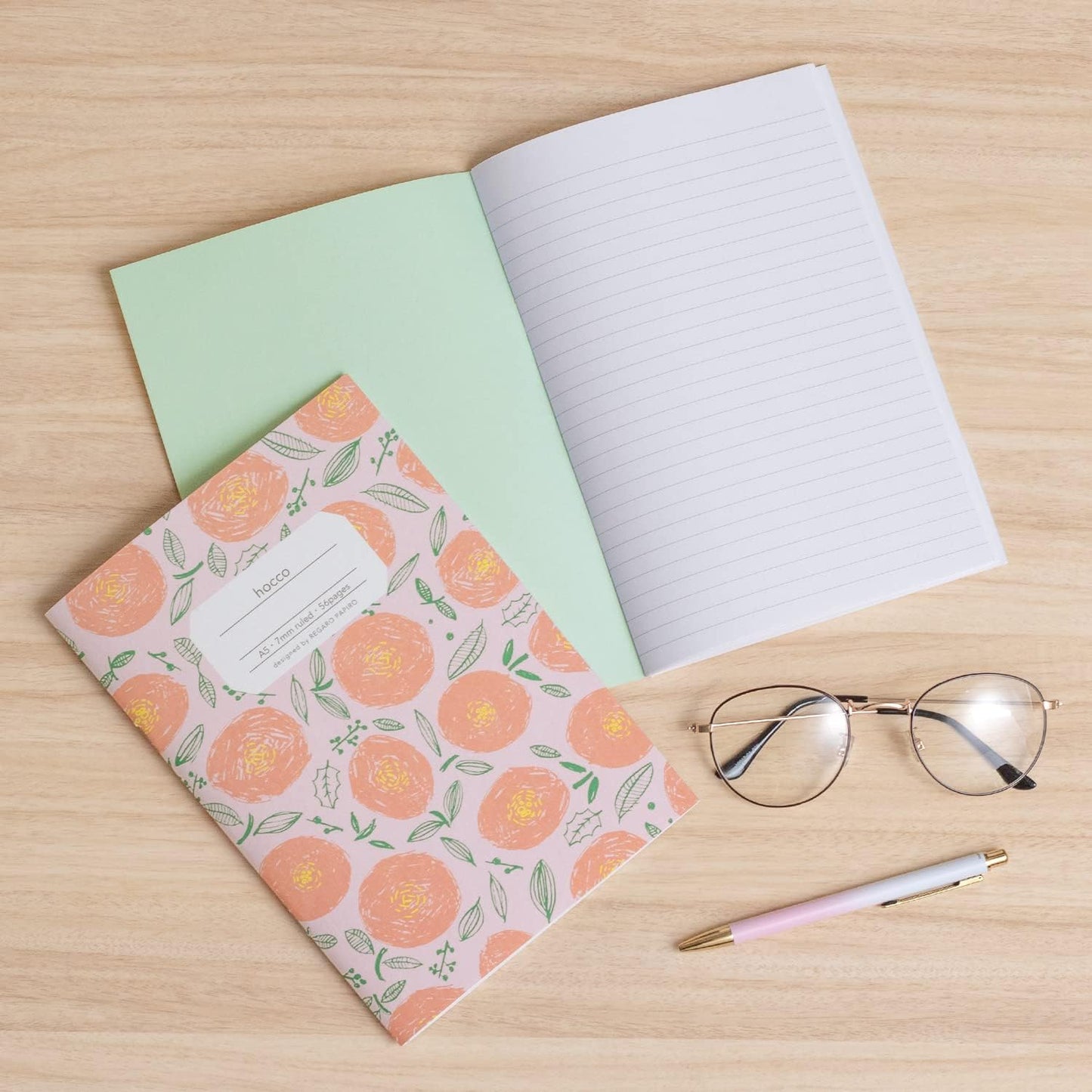 Hocco Notebook - A5 - Flowers