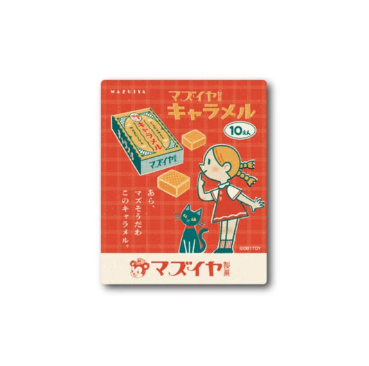 OB1TOY x General Sticker Co Ltd. - Retro Shopping Street Sticker - Mazuiya Caramel Girl