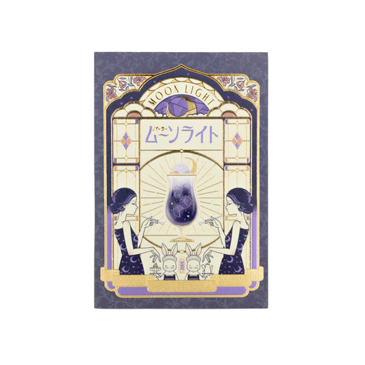 OB1 - Foil-Stamped Postcard - Parlor Moonlight