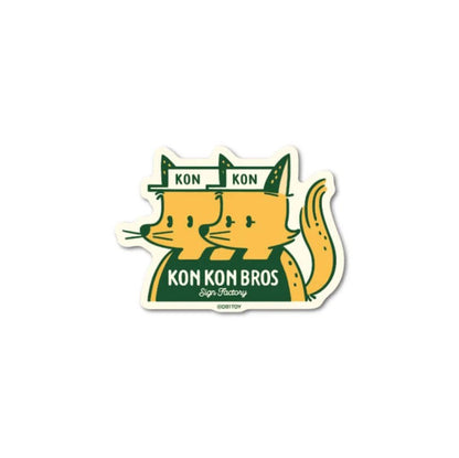 OB1TOY x General Sticker Co Ltd. - Retro Shopping Street Mini Sticker - Kon Kon Bros. Sign Factory