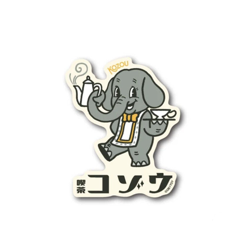 OB1TOY x General Sticker Co Ltd. - Retro Shopping Street Sticker - Cafe Kozou