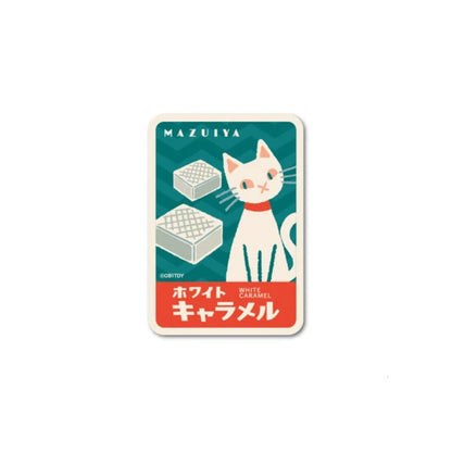 OB1TOY x General Sticker Co Ltd. - Retro Shopping Street Mini Sticker - Mazuya White Caramel
