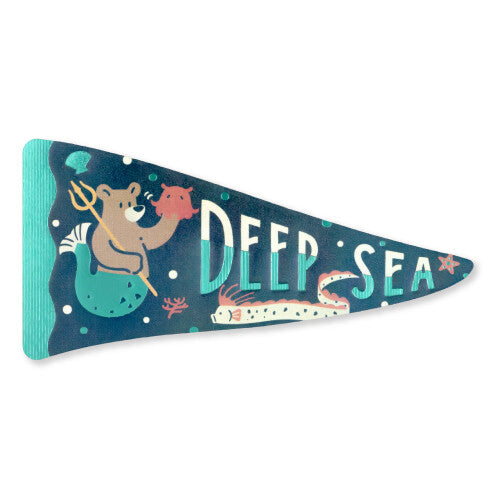 Rokkaku x OB1 - Retro Sticker - Deep Sea
