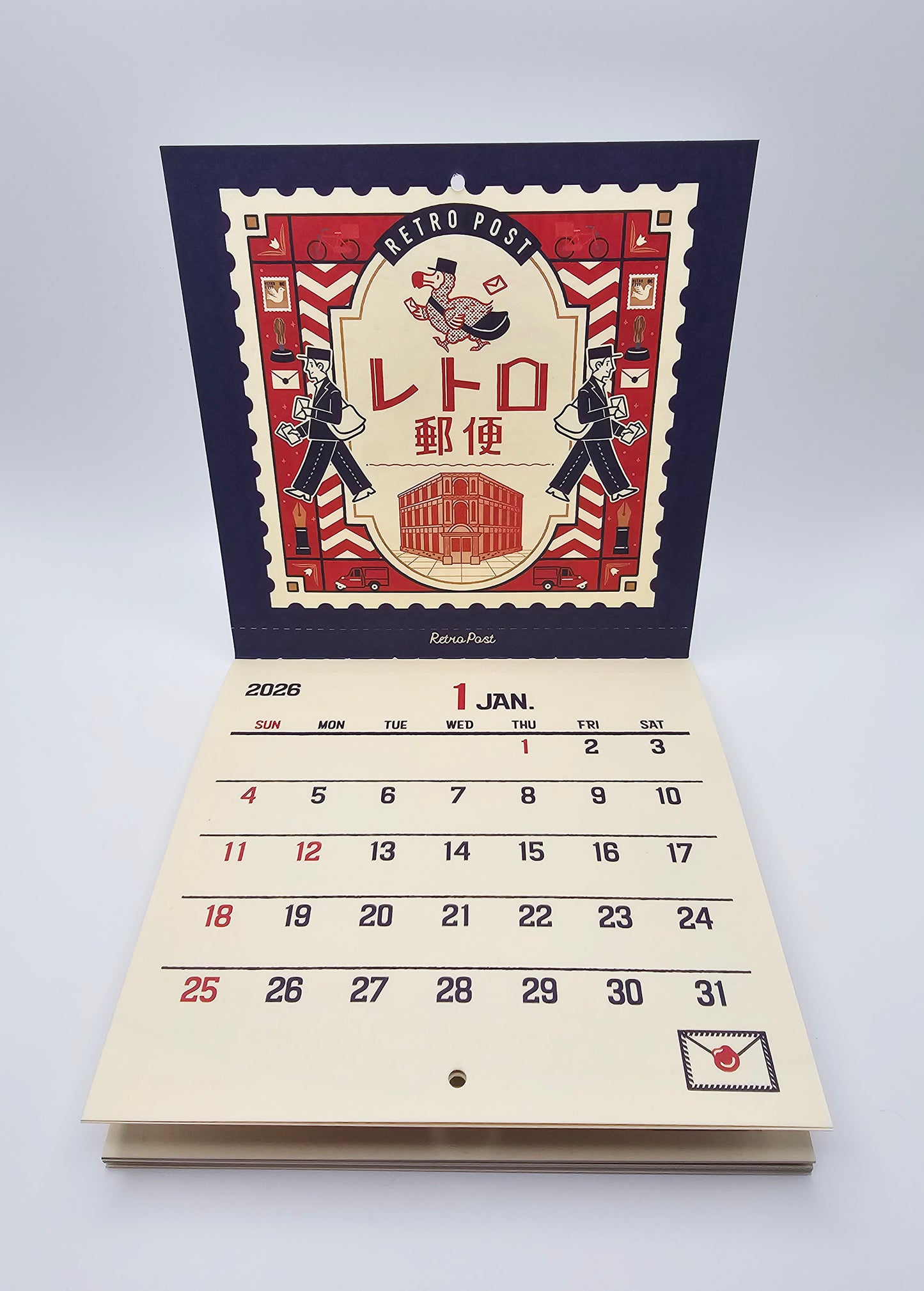OB1 - 2026 Calendar - Retro Post