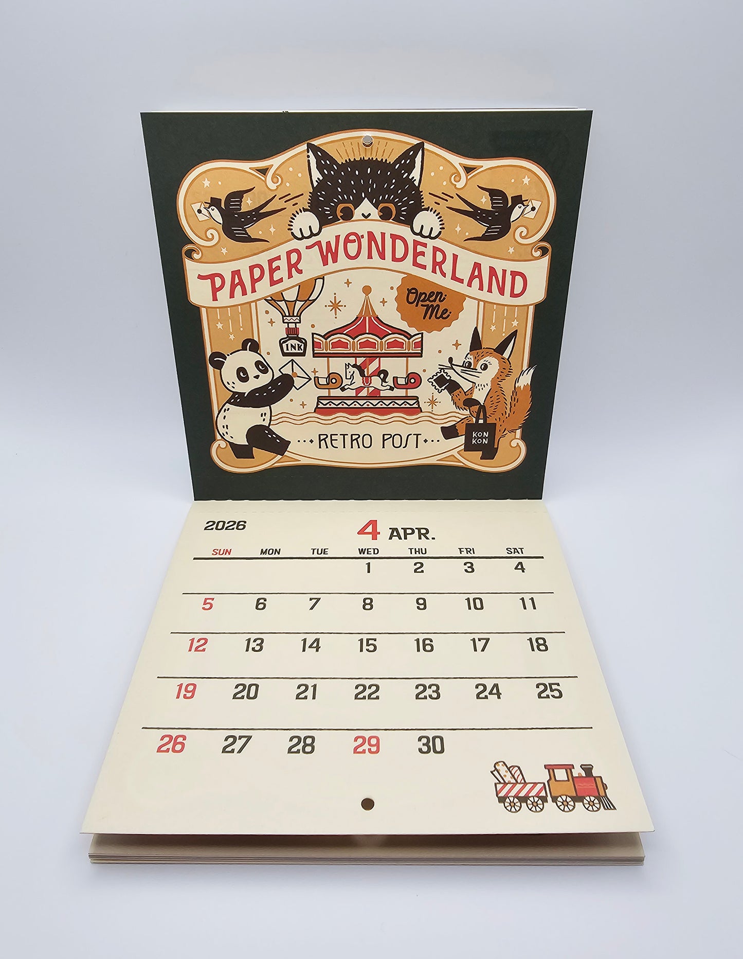 OB1 - 2026 Calendar - Retro Post