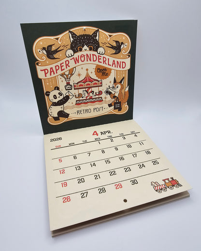 OB1 - 2026 Calendar - Retro Post