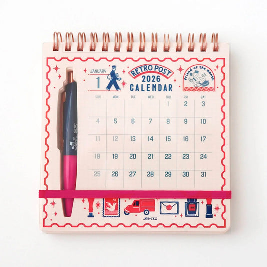 OB1TOY - 2026 Calendar - Scribble Calendar With Pen