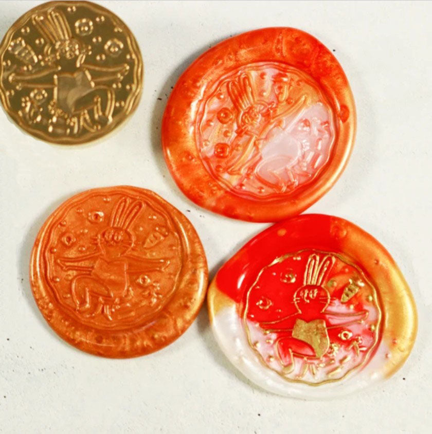 OB1TOY x Sanby - Wax Seal Stamp Head - Bunnies